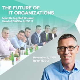 Zvaná přednáška „The Future of IT Organizations“ – 9.11.2018 RB212